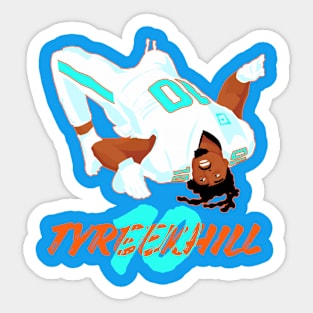 Tyreek Hill 10 - miami dolphins Sticker